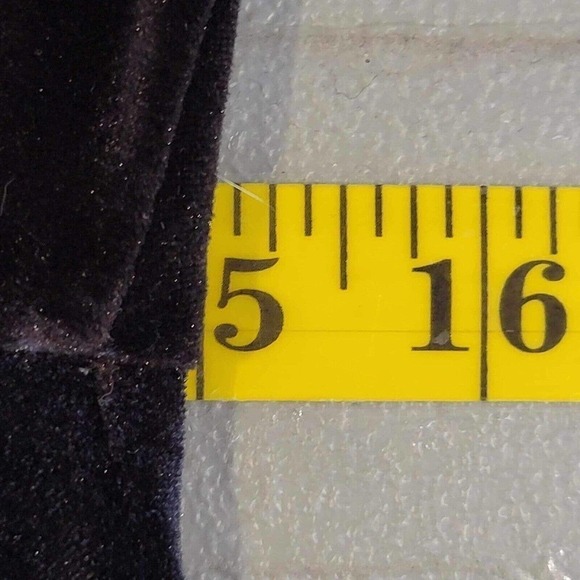 Chico’s Travelers Pant In Black Velvet 3S XL 16/18 Petite Wide Leg Holiday - Picture 9 of 11